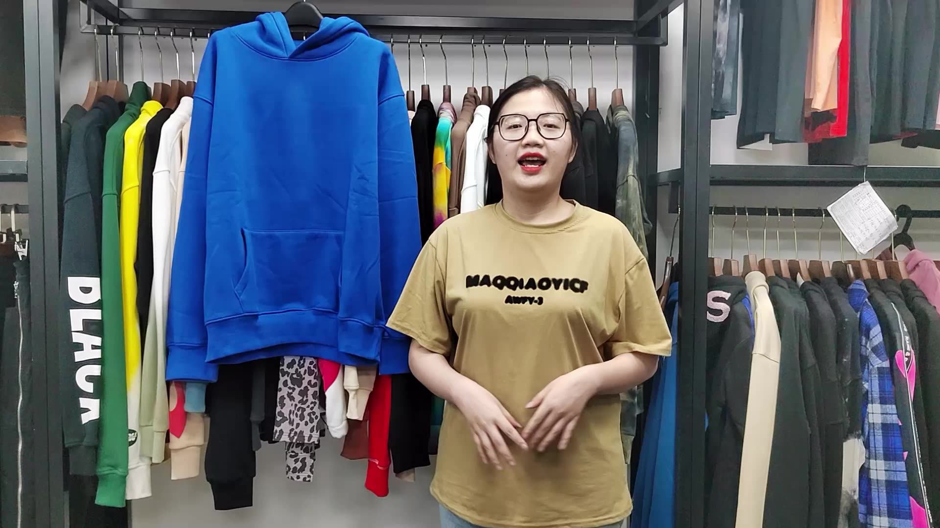 Wholesale Blank Oversized Vintage Wash Hoodie Vendors Bulk Knit Custom Acid Washed Cotton French