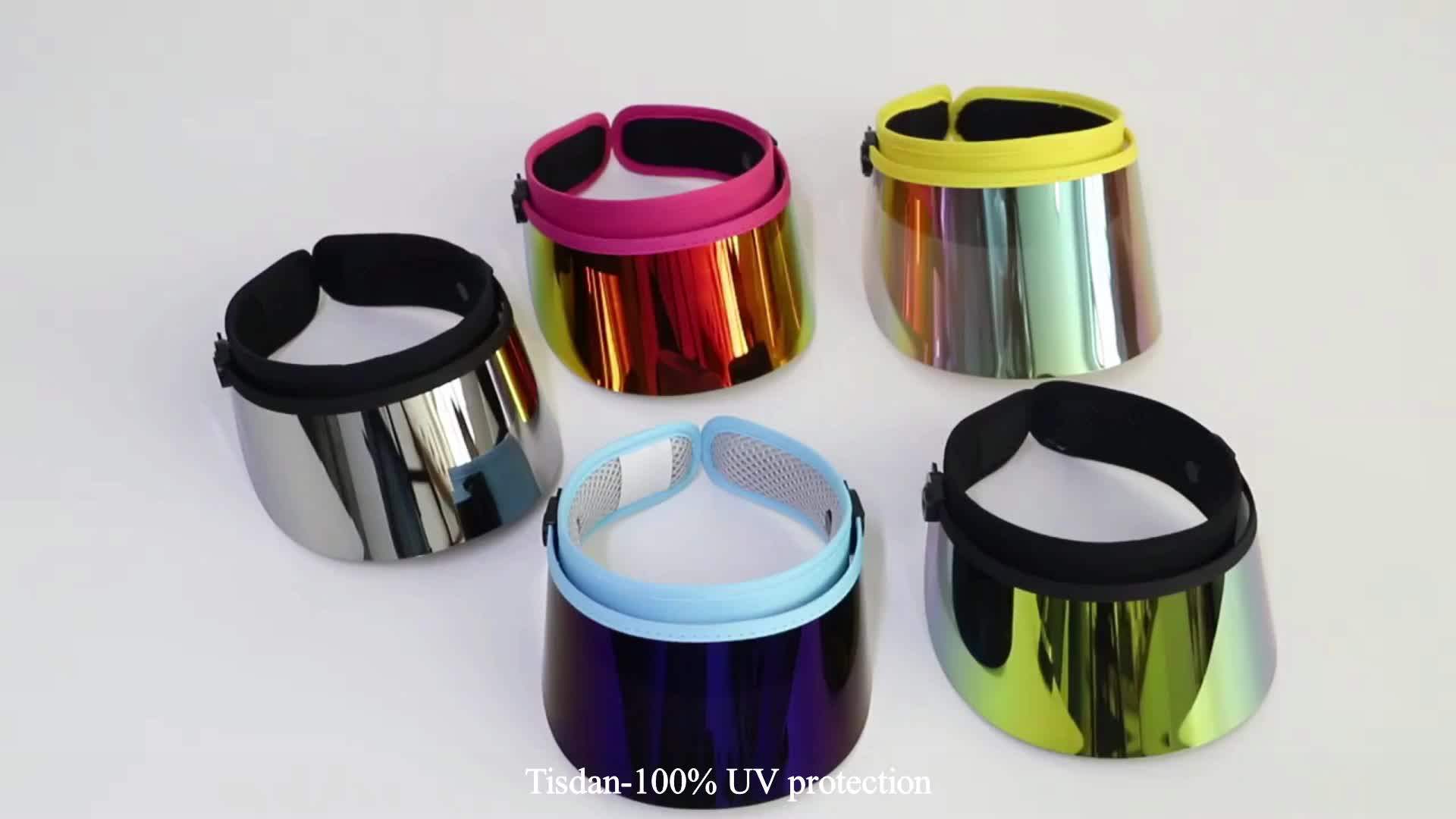 New Design Neoprene Uv Protection Plastic Sun Visor Cap Hats With