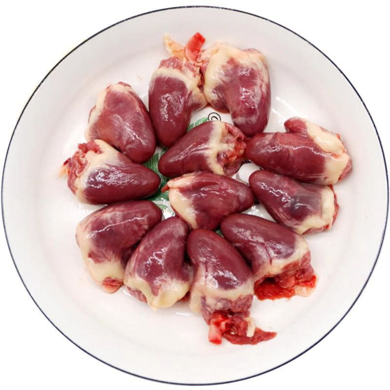 Large raw duck heart frozen fresh finely cut large duck heart ingredients braised barbecue duck goods duck offal free shipping by SF Express