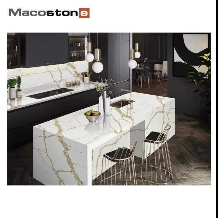 Calacatta Gold Kitchen Countertop Big Stone Slabs Quartz Stone Buy