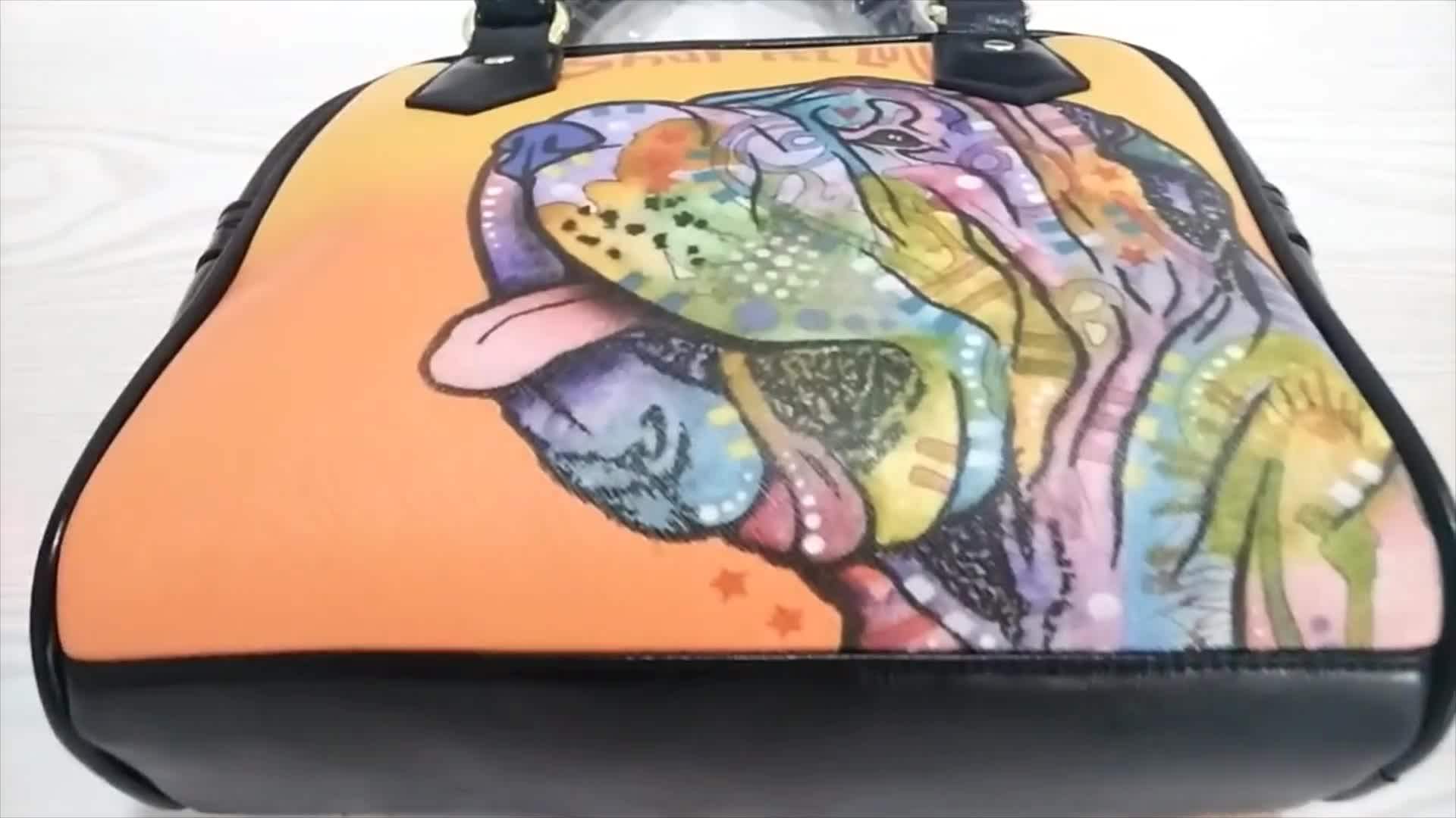 Graffiti Bag Print On Demand Customized Women Shoulder Bag Pu Premium