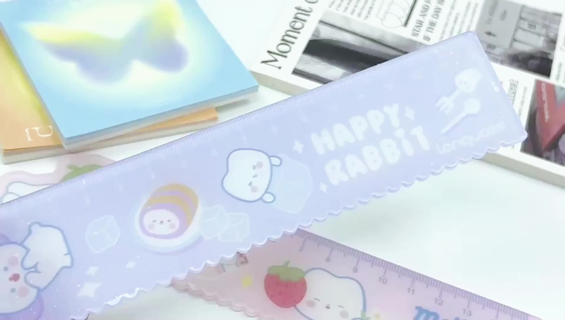 Desen Hengyao Diy Custom Color Ruler Students Kids School Acrylic