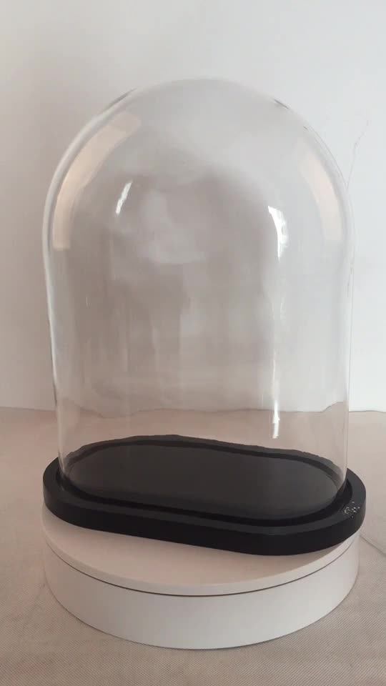Oval Glass Dome With Wood Base Buy Glass Dome With Base,Glass Display