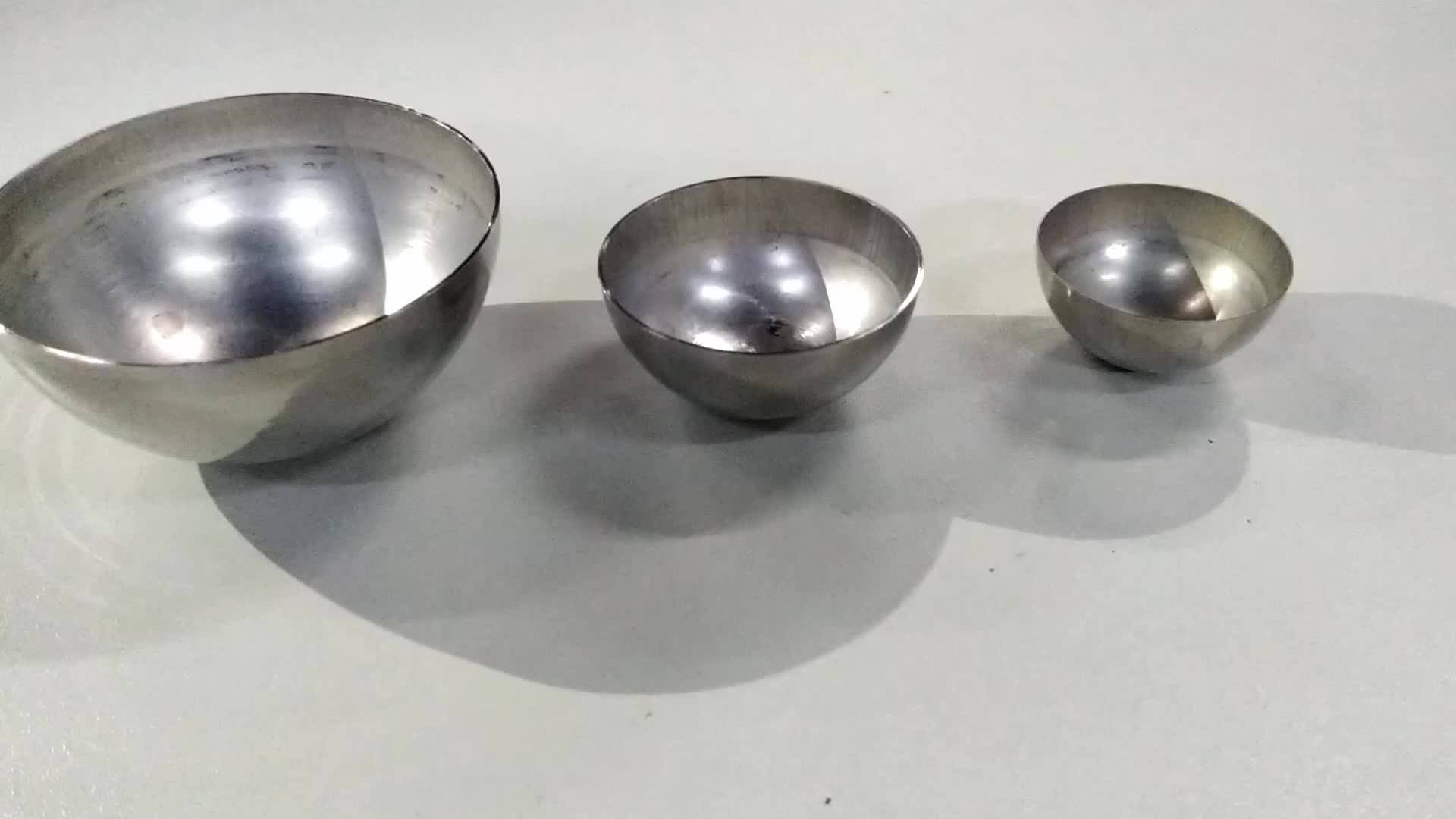 25mm 45mm 55mm 65mm 75mm 85mm Polished Stainless Steel Bath Bomb Moulds