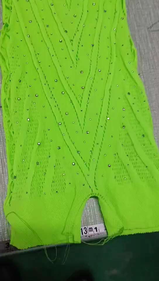 Ailangke Wholesale Exotic Dancewear Outfits Spinning Dancing Pole Rhinestone Outfits For Floyd