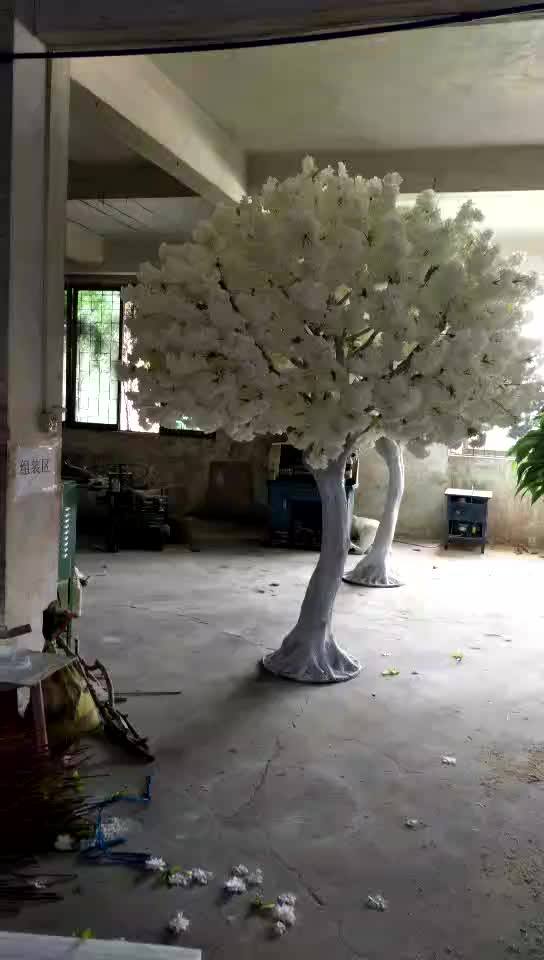 China Factory Wholesale Custom Plastic Artificial Silk Indoor White