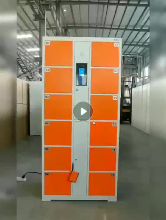 Customized smart phone cabinet Fingerprint bar code credit card locker Face recognition mobile phone locker 40 50 60 doors
