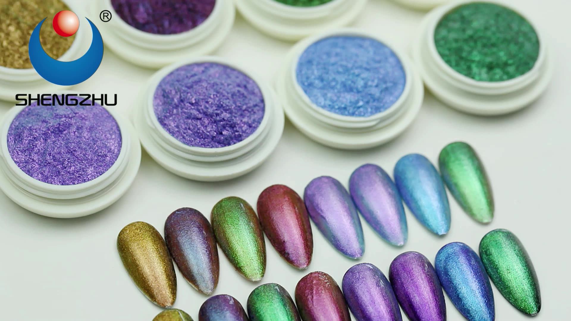 Cheap Price 62b Series Nail Polish Powder Chameleon Nail Pigment Powder
