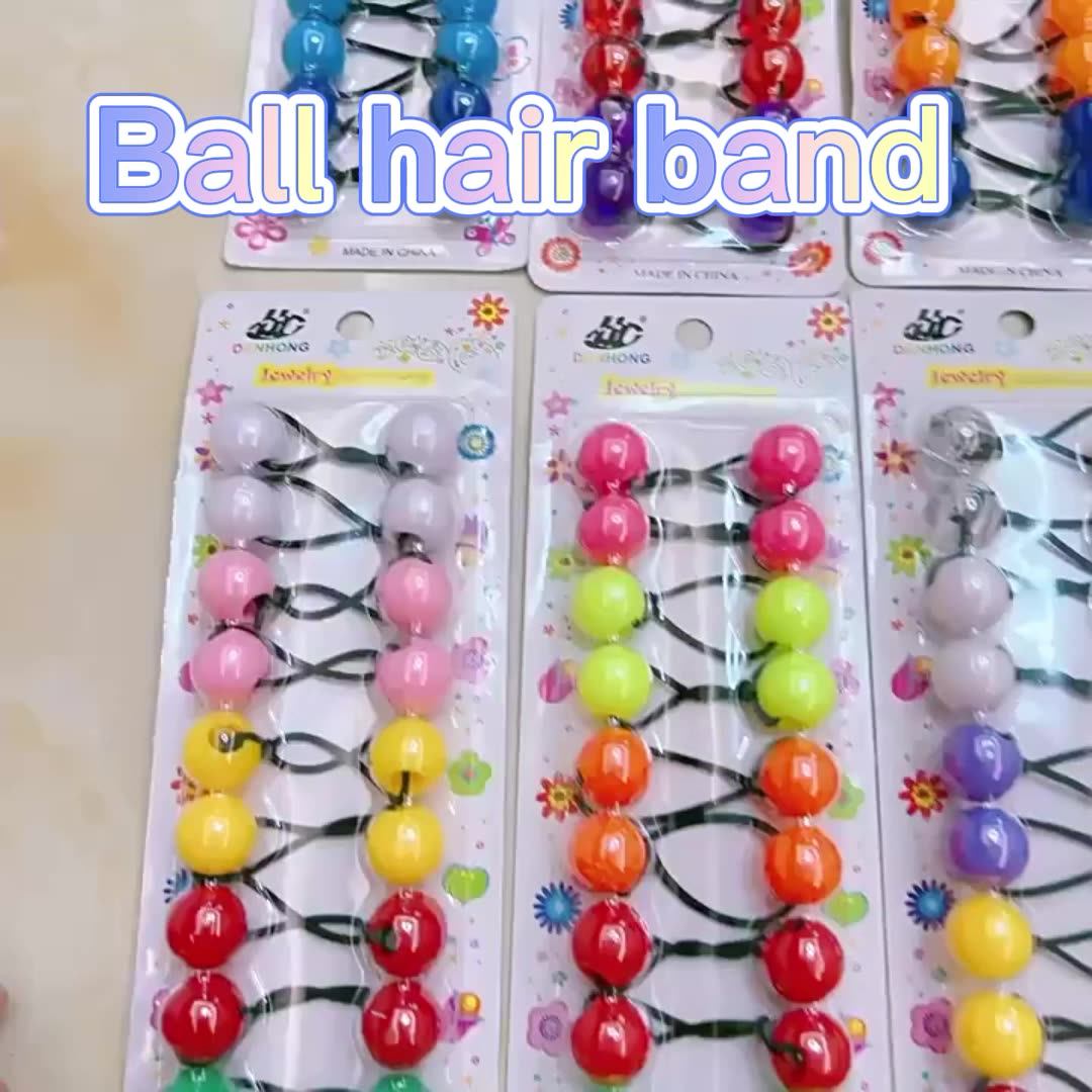 Belleworld Knocker Ball Hair Ties 2pcs/set Candy Color Ponytail Holder