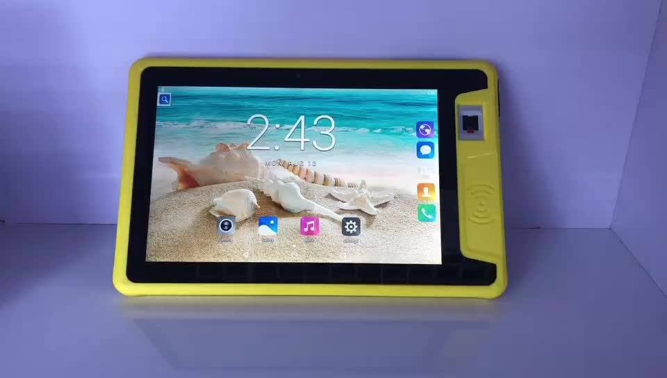 Waterproof 10 Inch Nfc Rugged Android Tablet Mtk6737 Android 7.0 4g Lte