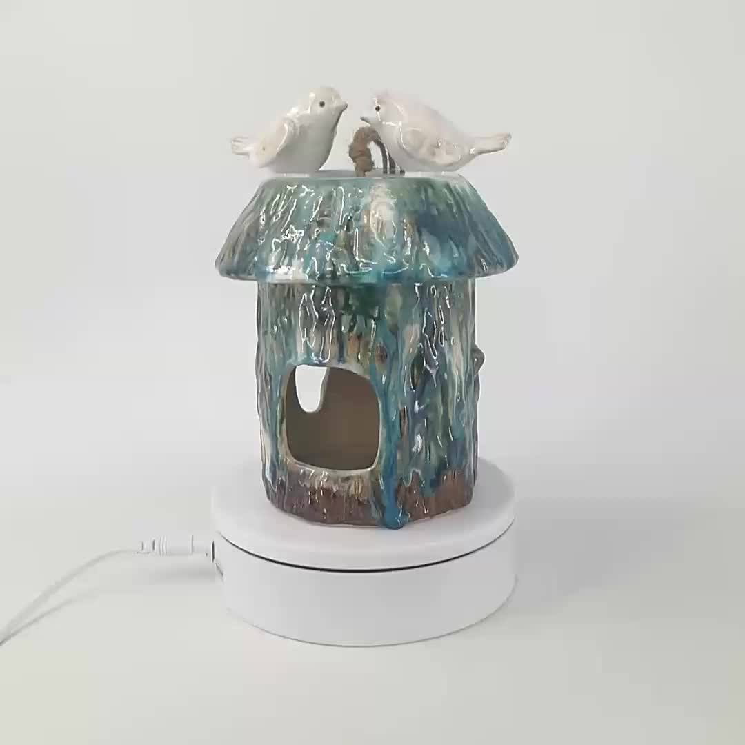 Hanging Pet Cages Bird Cage Mini Garden Decoration Beautiful Ceramic