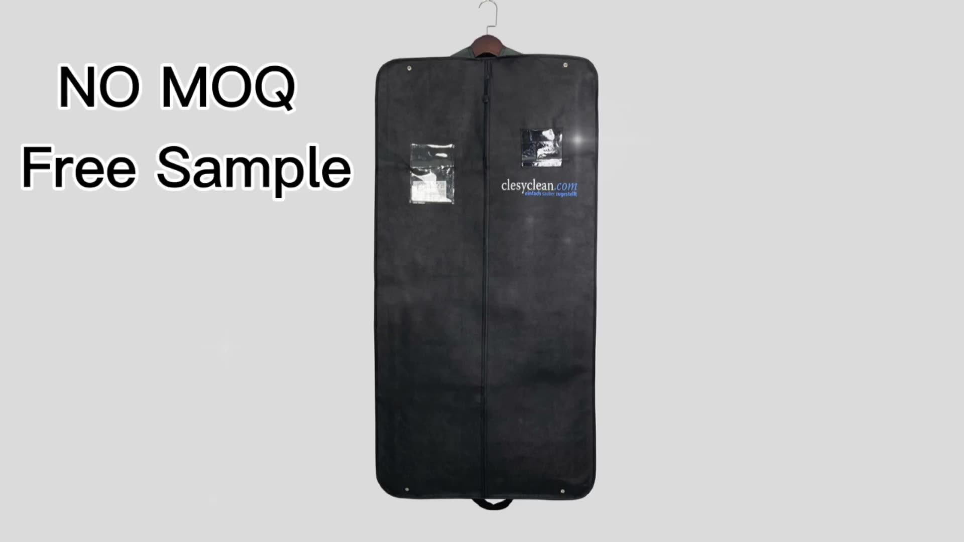 Customised Garment Cover Bag Custom Logo Wedding Dress Bag Non Woven