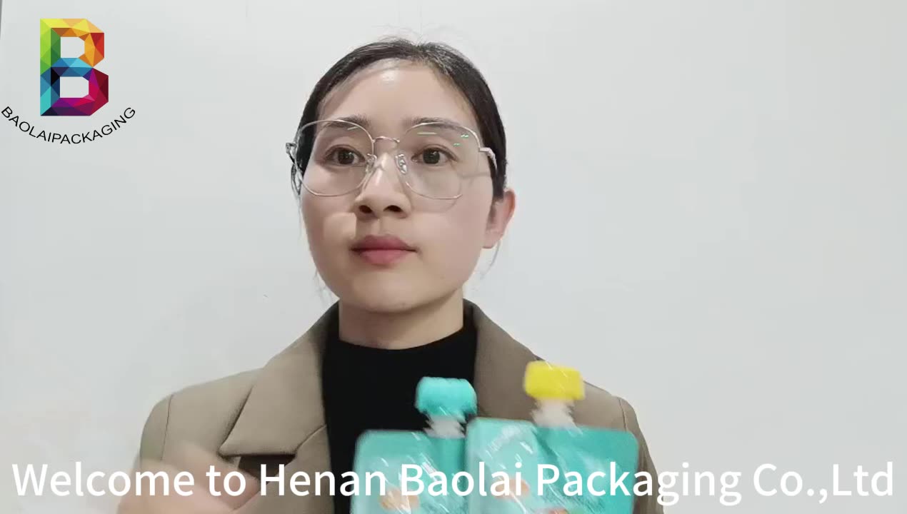 Spout Pouch Doypack Plastic Food Grade Stand Up Pouch Juice Bag