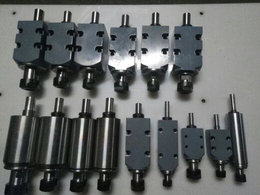 Drilling and milling spindle carving and milling spindle power head ER16 spindle side milling head power head