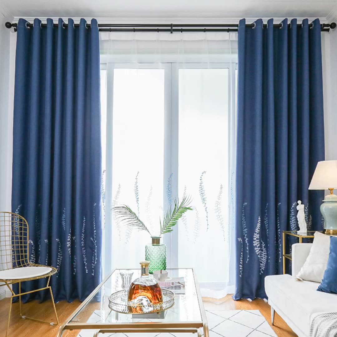 Rideaux Salon Home Decor Curtain Cloth Embroidery Blackout Window Curtains Living Room Ready Made Buy Window Curtains Living Room Living Room Curtains Curtain Cloth Product On Alibaba Com