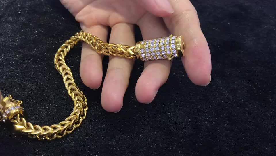 Dubai Stainless Steel Gold Bracelet Latest Models Buy Bracelete