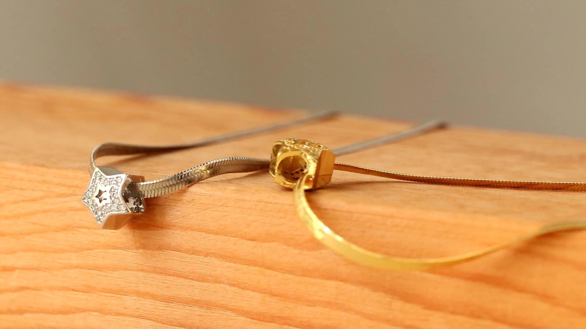 High Quality Full Zircon Star Pendant Necklace for Men Women Long