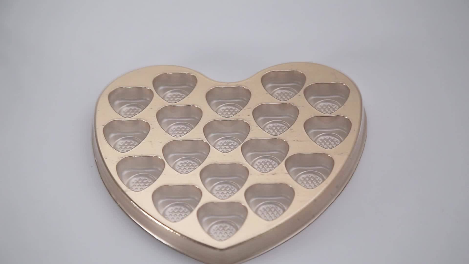 Plastic Vacuum Forming Chocolate Tray Heart Plastic Candy Box Chocolate Insert Clear Tray Buy
