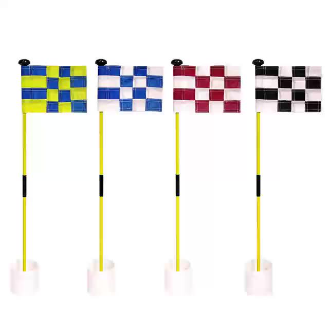 Mini Golf Flagsticks Putting Green Flag Hole Cup For Yard Golf Pin