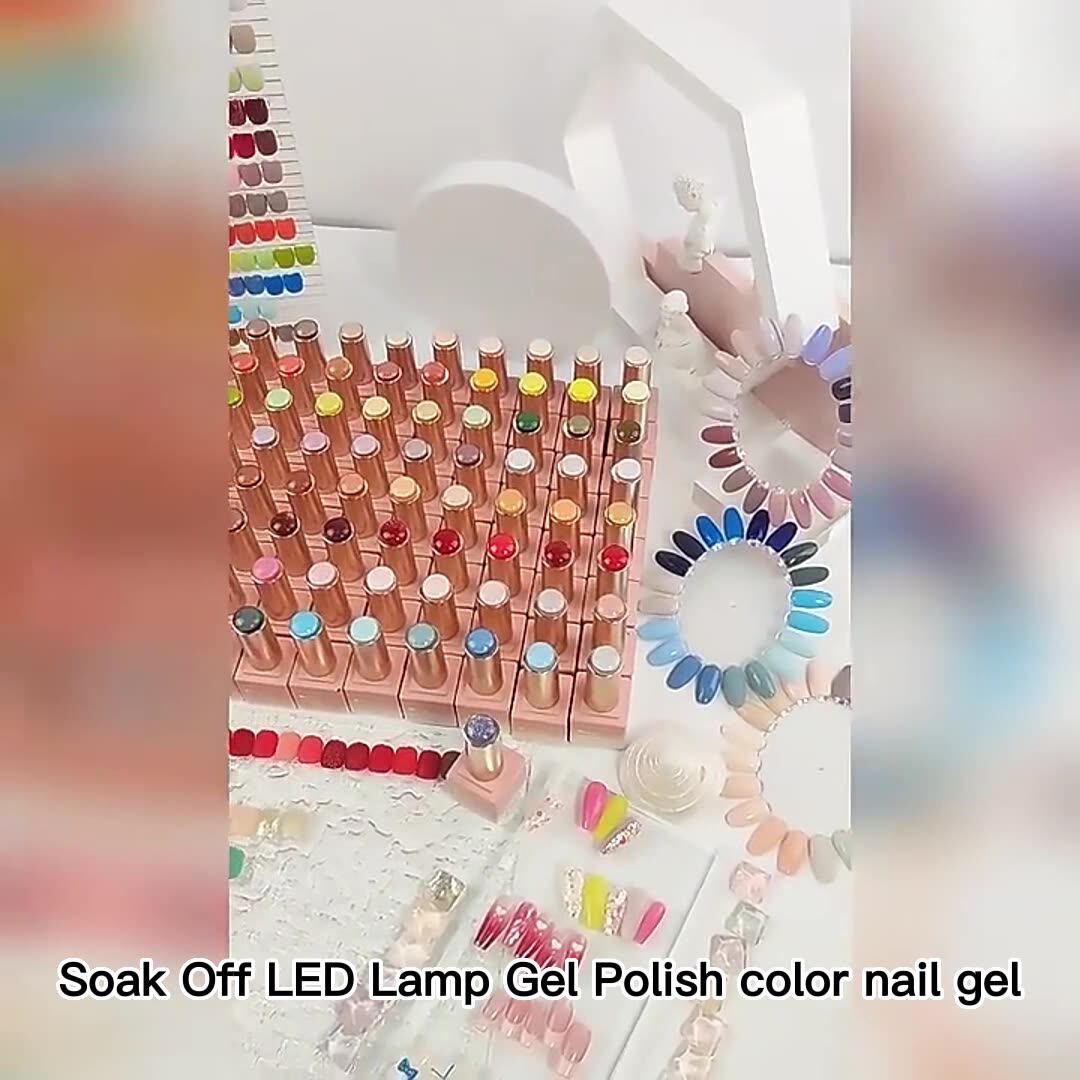 Nail Art Salon Uv Gel Soak Off Popular Coffee Series Solid Color Nail