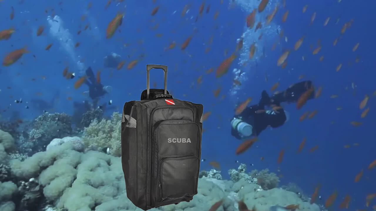 Trolley Scuba Bag Roll Dive Gear Bag Professional Diving Accessories