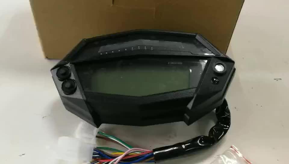 Z1000 Motorcycle Lcd Speedometer Modified Universal Gauge 7 Colors