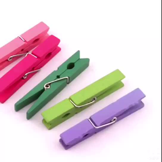 Latest Design Color Wood Paper Clip Color Wooden Clothespin For Hanging Photo Buy Wooden Clip