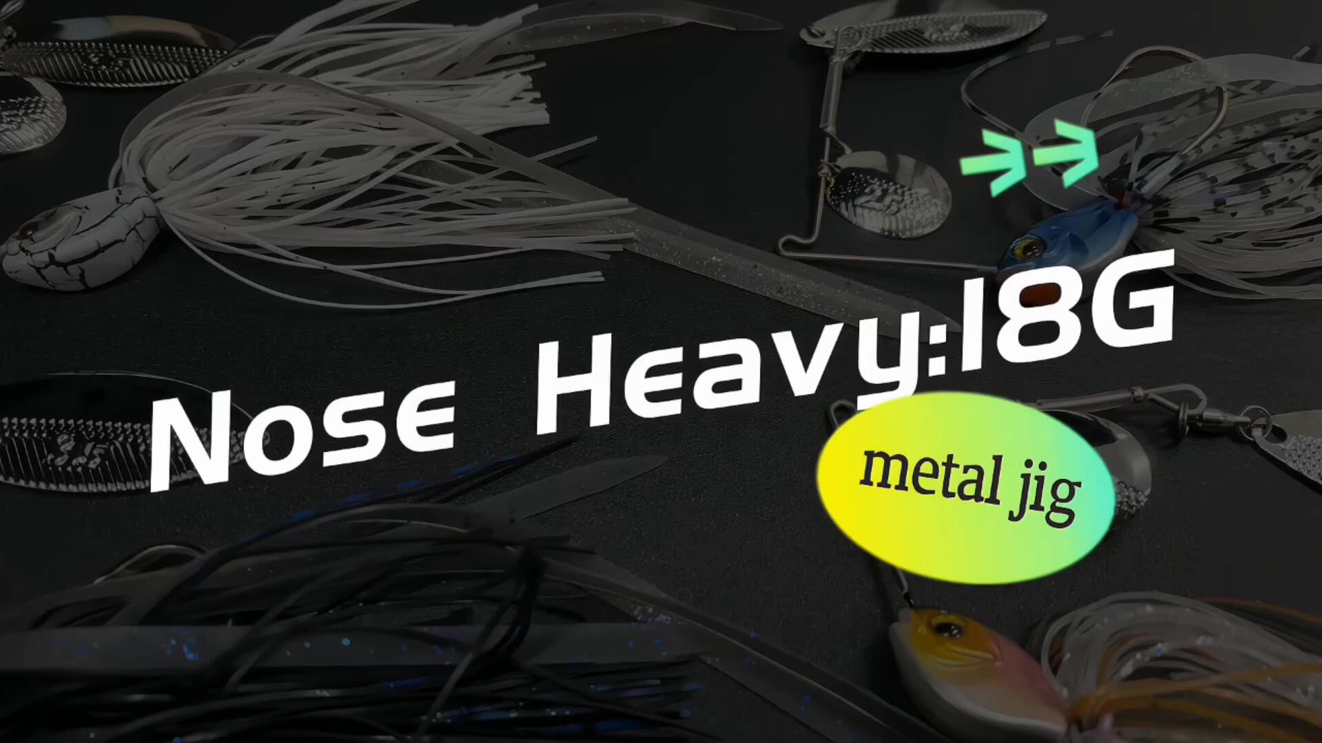 18g Rubber Jig Spinner Bait Blades Saltwater Lead Jig Head Fishing Bass Lures Spinner Rubber