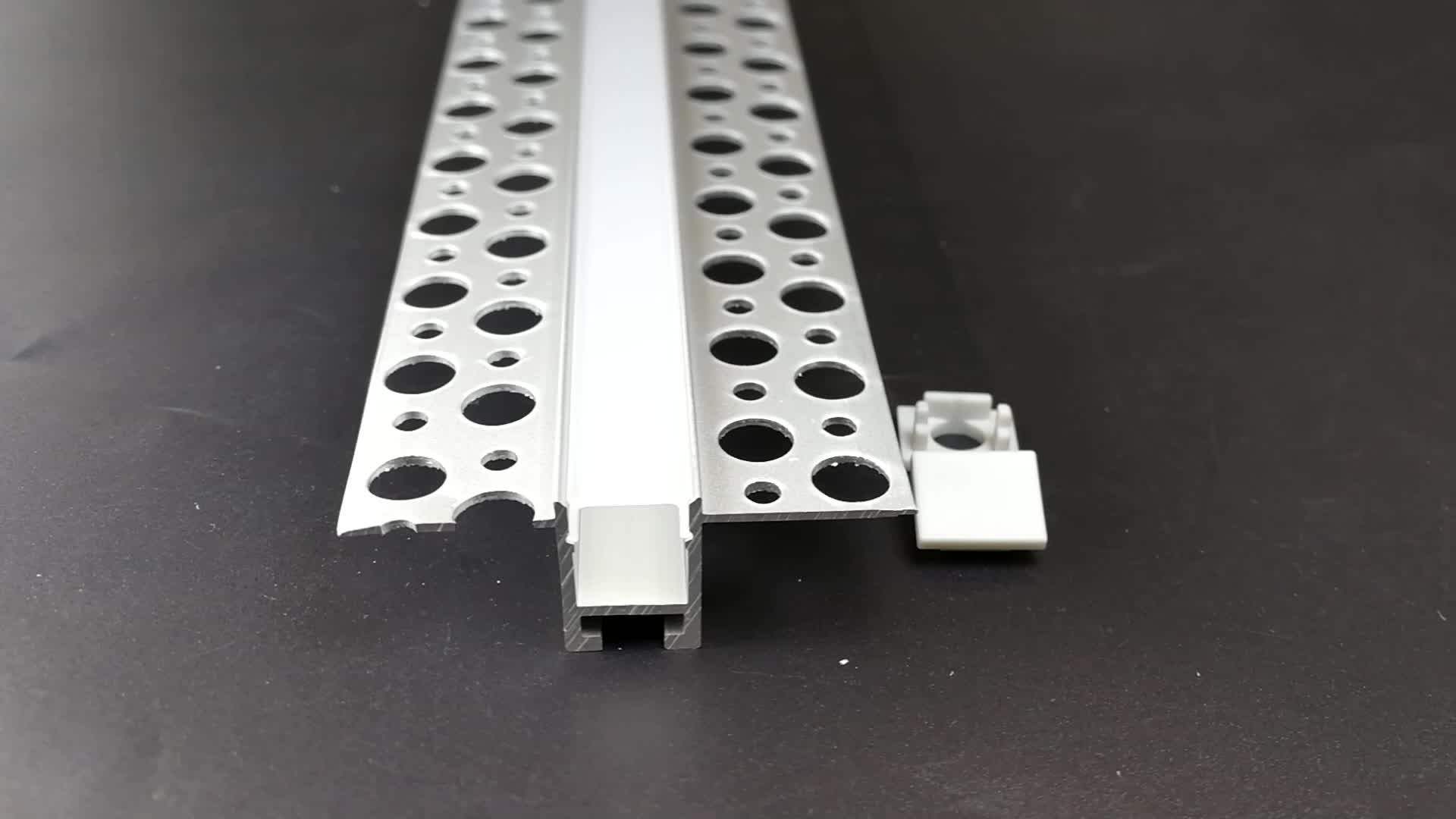 T Style Anodized Led Profile Aluminum And Extruded Aluminium Led Strip Track For Drywall Lights