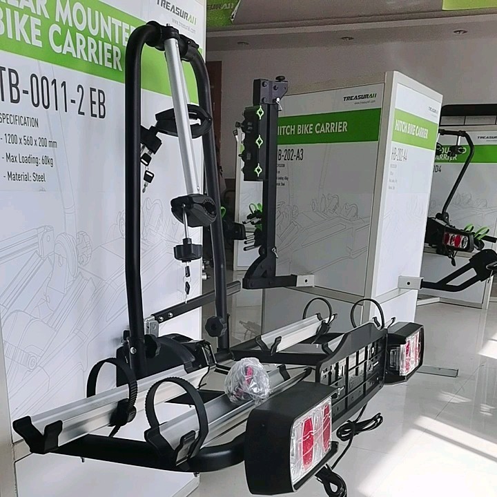 Durable Rear Mounted 50mm 2" Tow Ball Bike Carrier For Suv Mpv Hatch