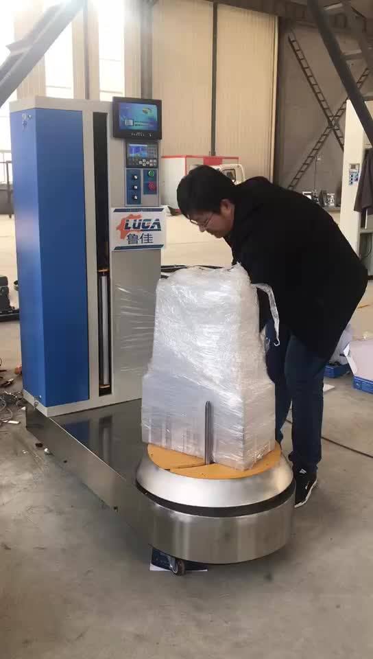 Automatic Airport Luggage Wrapping Machine Buy Luggage Box Wrapping