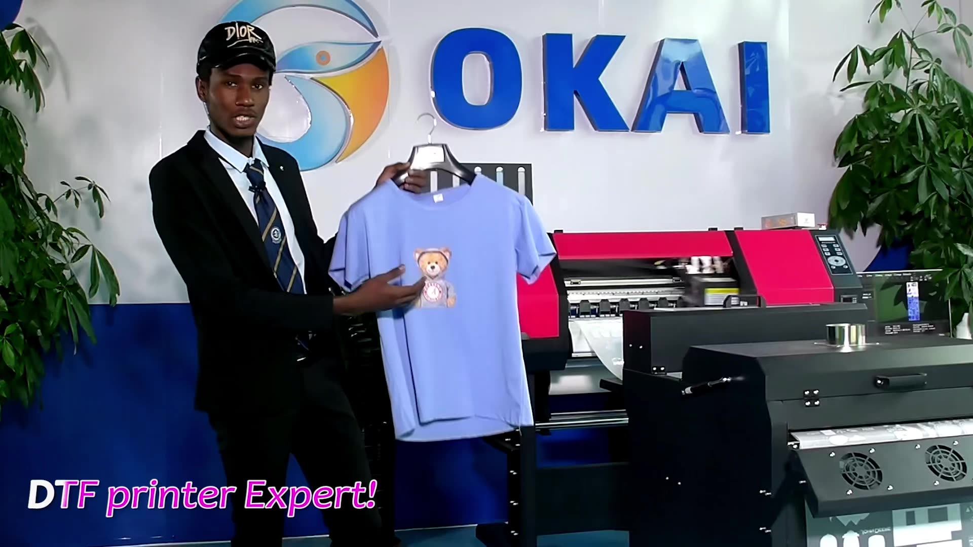 Okai Dtf Printer Double Heads Printing Machine Xp600/i3200 Inkjet