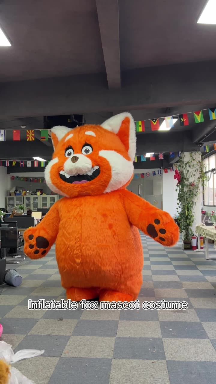 Red Panda Fox Raccoon Mascot Costume Popular Party Dress Inflatable