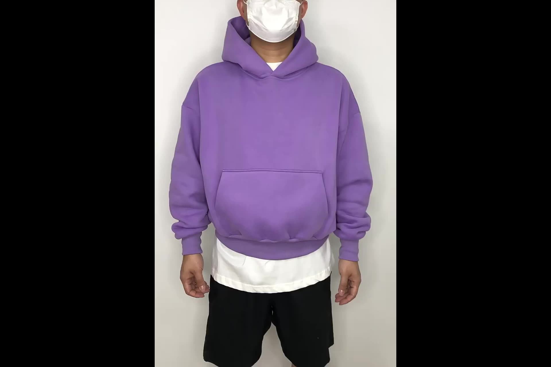 400gsm 500 Gsm French Terry Blank Hoodie Unisex 100 Cotton Cropped Essentials Hoodie Streetwear