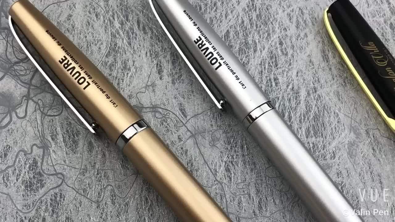 Top Sale Matte Black Advertising Metal Pens With Logo Personalized