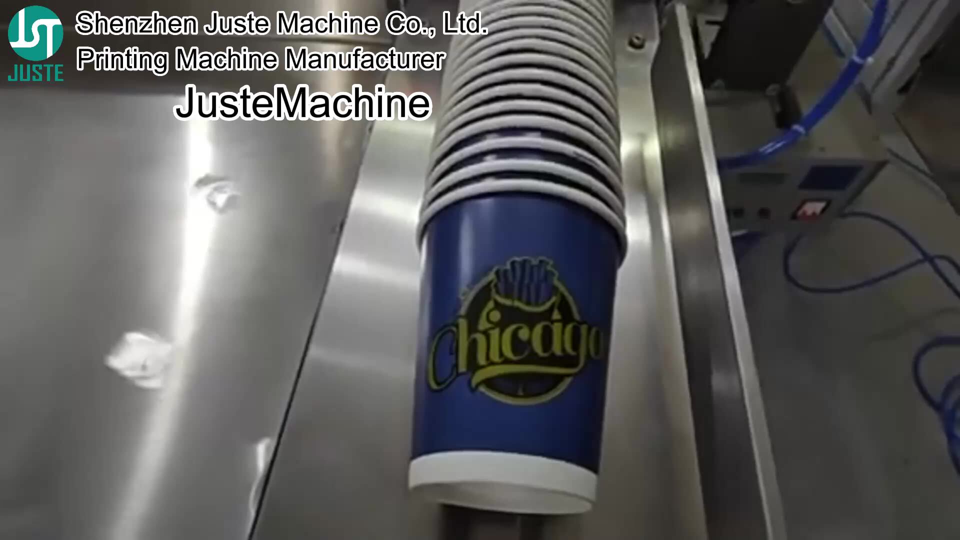 Plastic Cup Silk Screen Printing Machine 2 4 6 Multi Color Full Automatic Auto Print Paper Cups