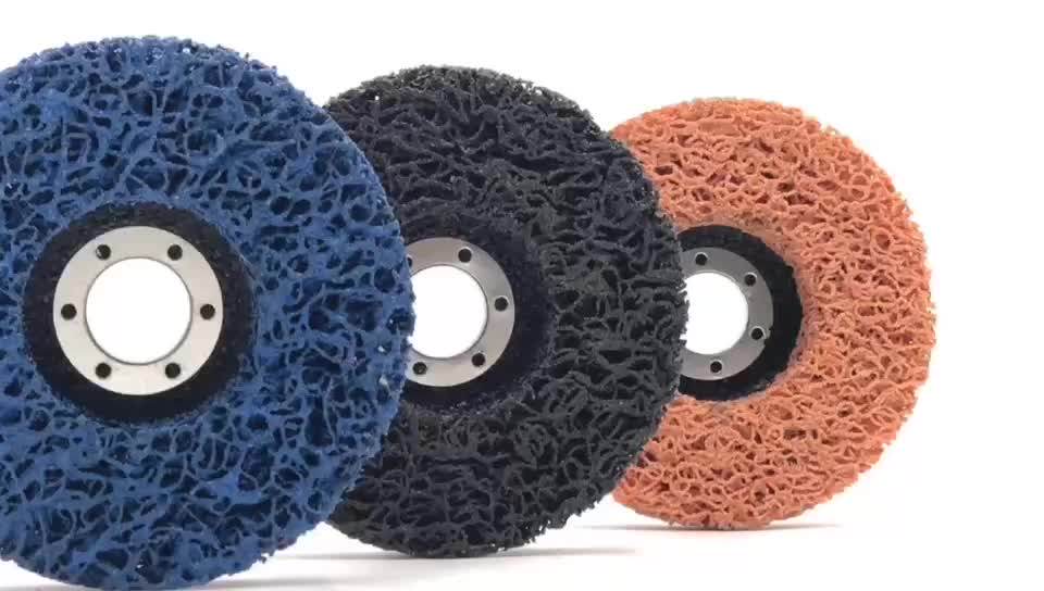 125mm 5 Inch Black Strip And Clean Flap Disc With Fiberglass Backing