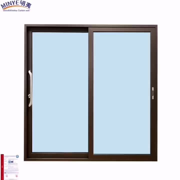Heat Insulation And Windproof Modern Design Aluminum Sliding Glass