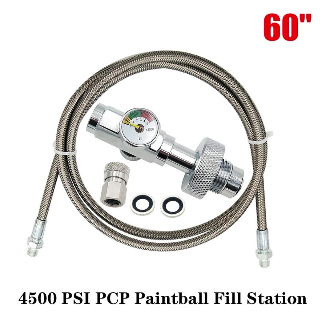 Paintball PCP Fill Station 300bar/4500psi Din Filling Charging Adaptor
