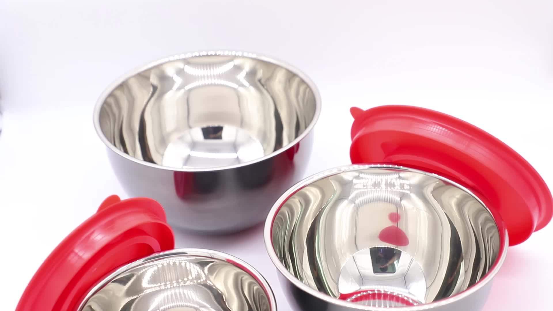 Stainless Steel Mixing Bowl With Silicon Bottom Buy Serving Bowls