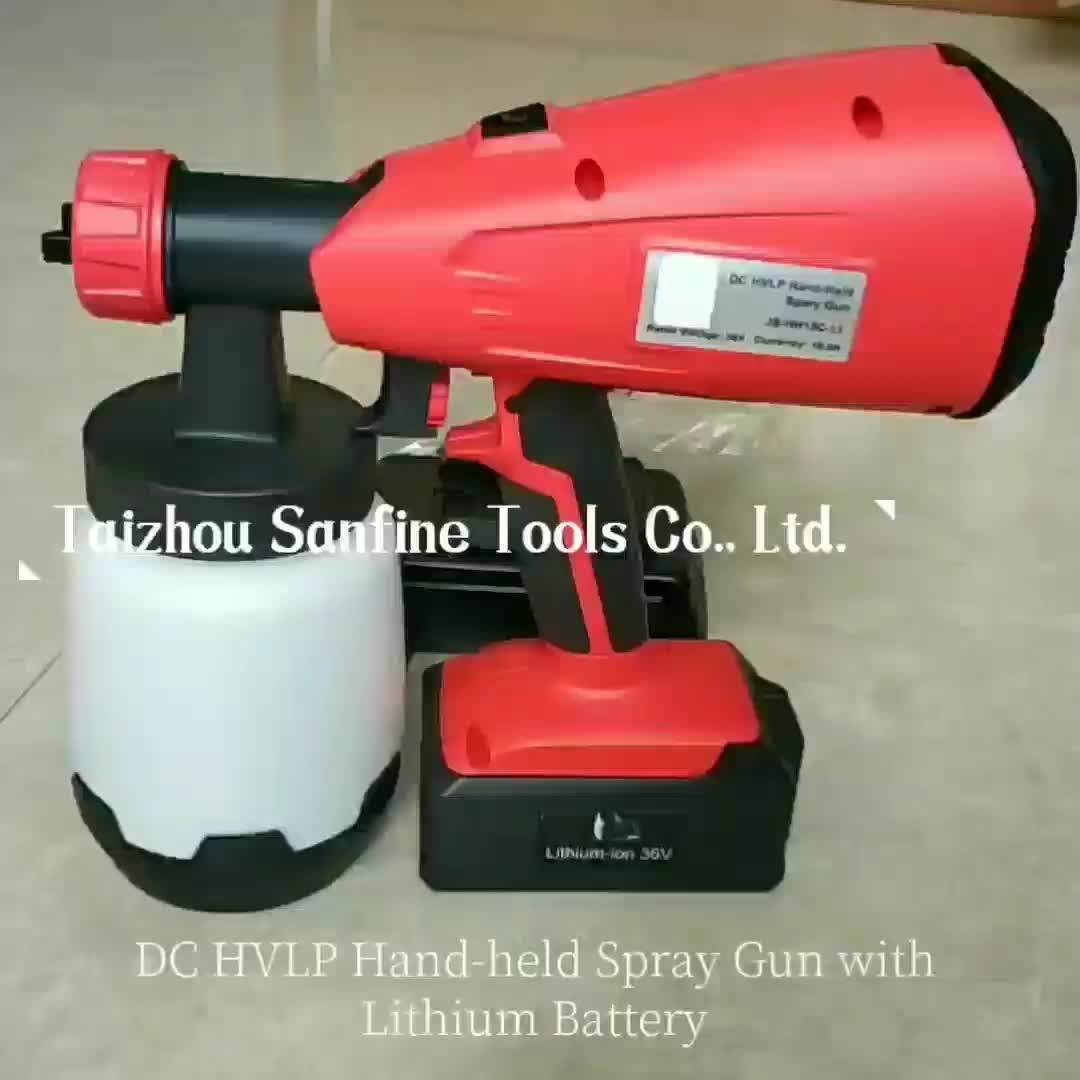 Cordless Paint Spray Gun Wireless Liion Battery Powered Rechargeable