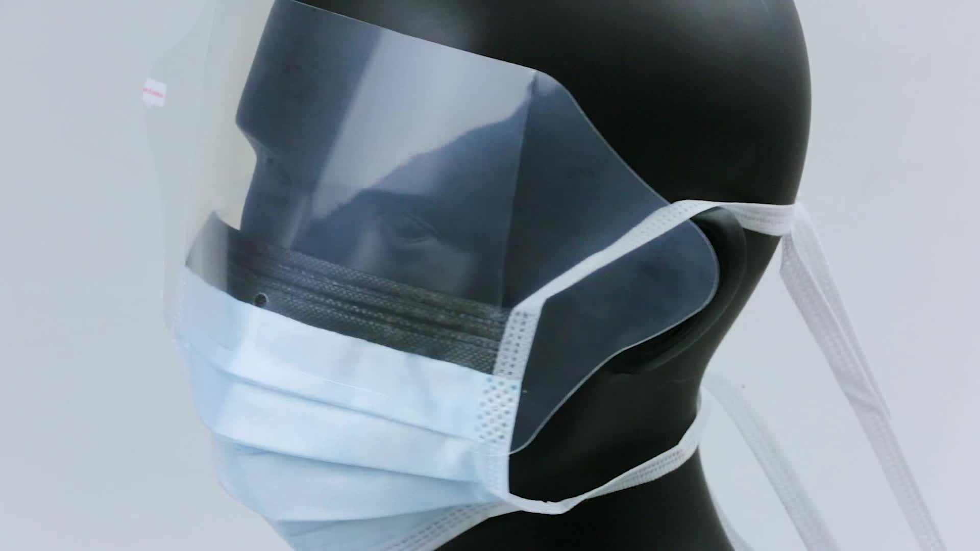 3ply Medical Face Mask With Eye Shield Buy Face Mask With Eye Shield