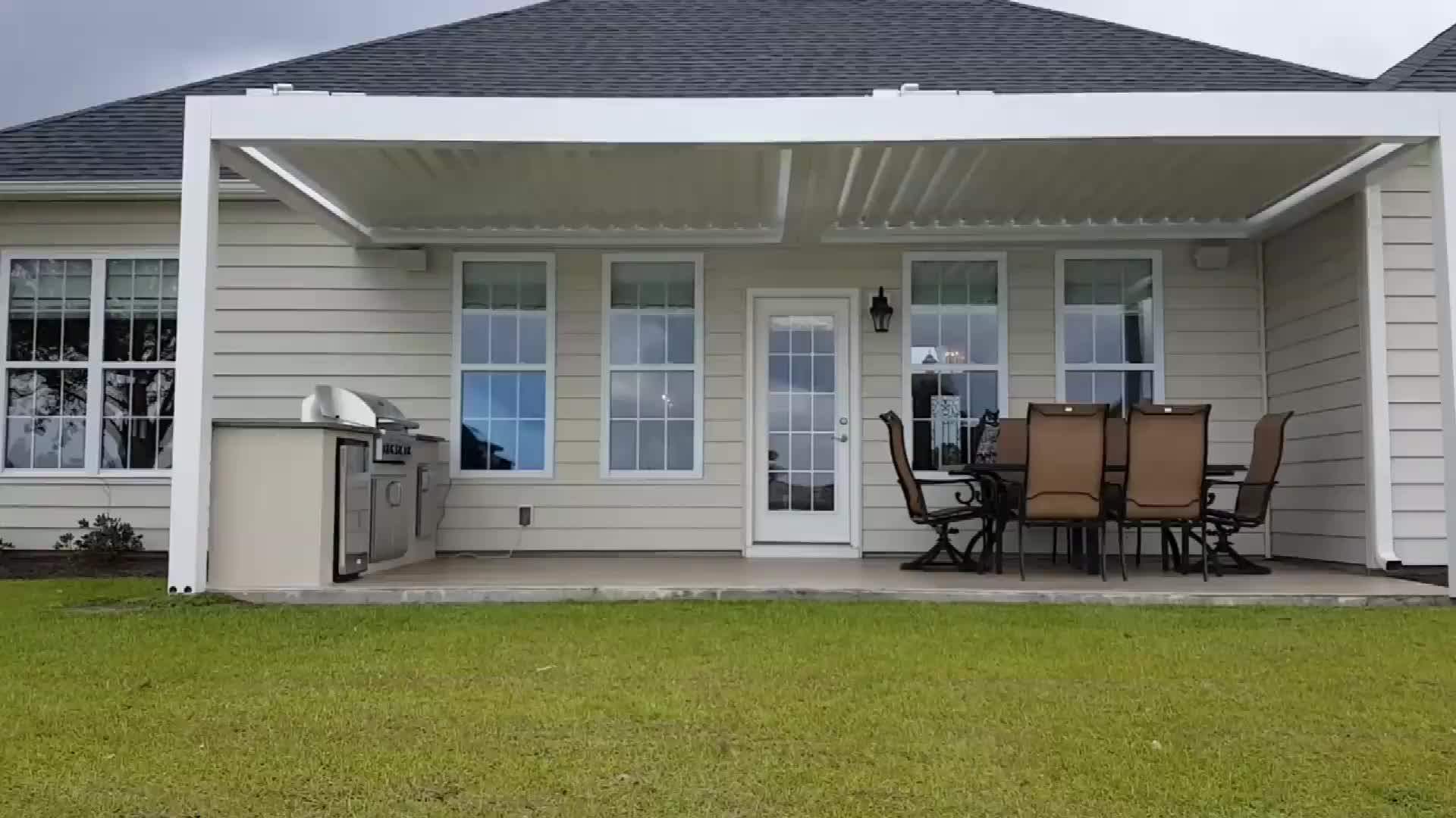 Aluminium Jalousie Roof Shutter Pergola Pool Roofing System Buy