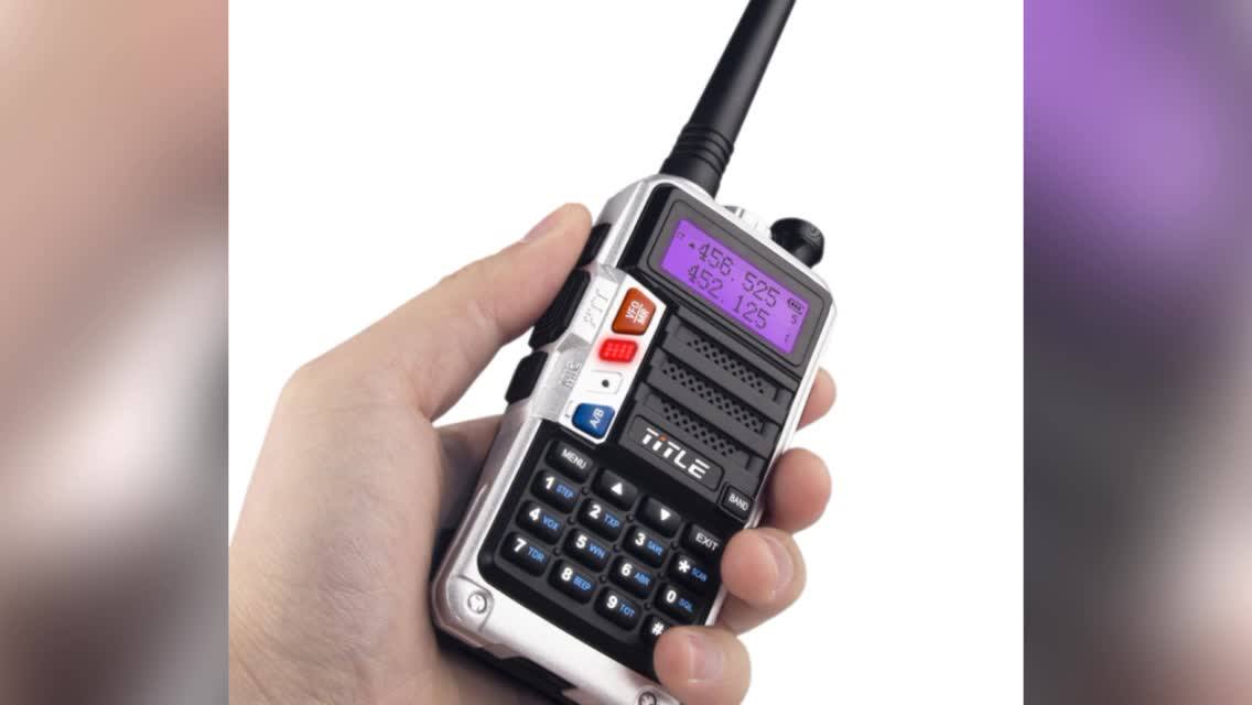 Encrypted Walkie Talkie Range High Power Dual Band Handheld