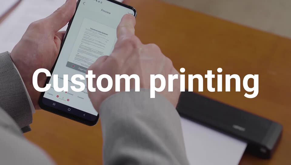 Hprt Mt800 Mini Smart Portable Printer Support Normal A4 Size Paper 