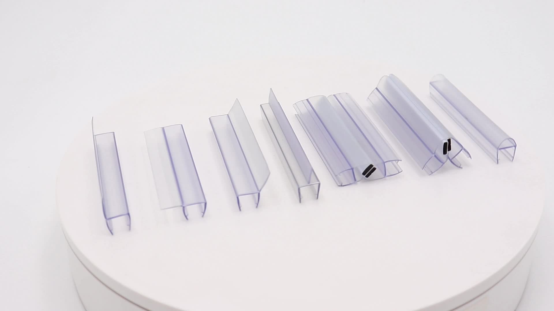 Rubber Waterproof Pvc Glass Door Seal Strip For 810mm Shower Glass