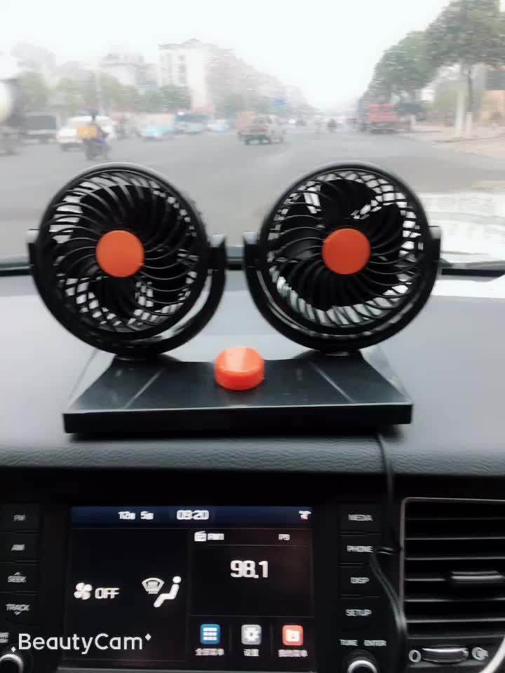 Air Condition Car Fan 12v 24v Electric Auto Cooling Fan Head Rear Air