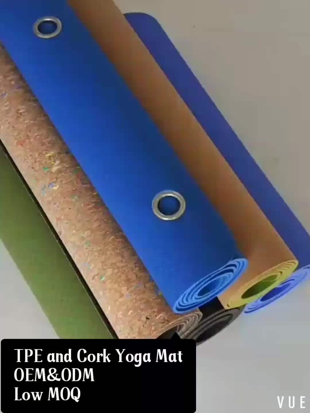 Customized Oem Ecofriendly Tpe Yoga Mat Fitness Mat Double Layer Yoga