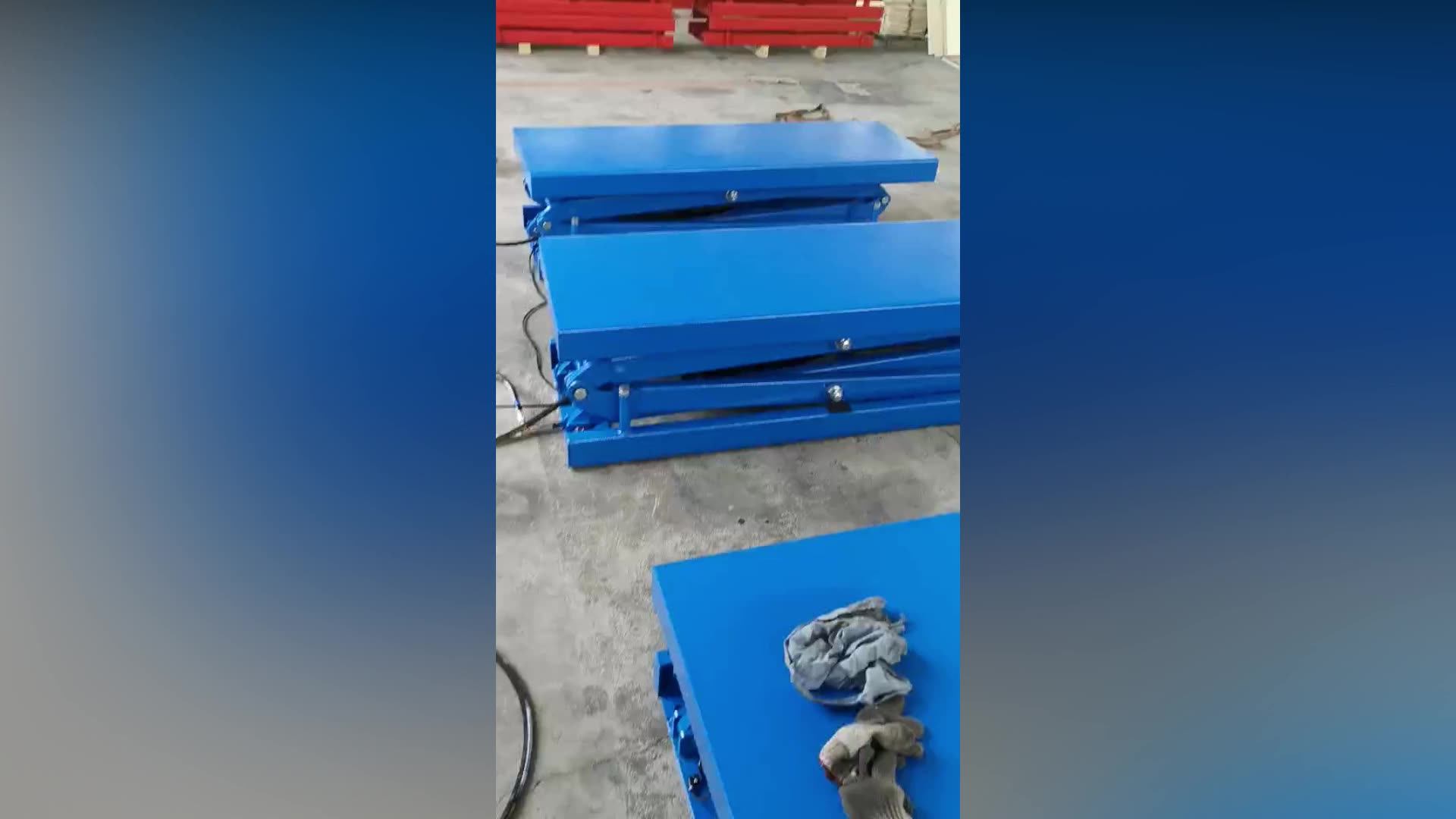 Hydraulic Electric Garage Horizontal Scissor Lift Low Rise Car Lift