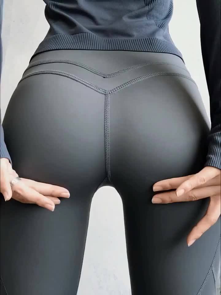 2020 New Sexy High Waist High Elastic Tight Compression Sport Gym Women
